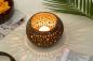 Preview: Coconut tea light holder - gold